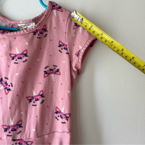 Jenna & Jessie Pink Unicorn Dress 3T (fits Like 4T) Toddler Girls Twirl Dress - Picture 8 of 13